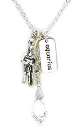 Horoscope Sign: Aquarius Water Carrier Necklace