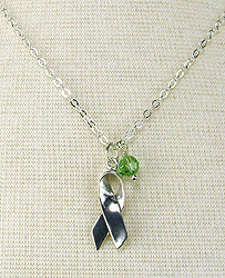 Lime Green Awareness Necklace for Lymphoma