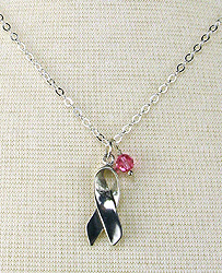 Pink Awareness Necklace for Breast Cancer