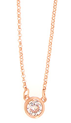 CZ with Rose Gold Necklace