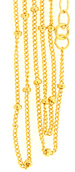 Delicate Gold Bead Layering Necklace