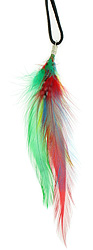 Rainbow Feather Necklace