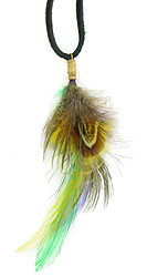 Mardi-Gras Feather Necklace