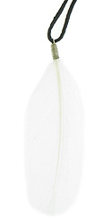 White Feather Necklace