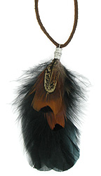 Cocktail with Ringneck Pheasant Feather Necklace
