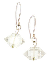 Natural Crystal Drop Earrings