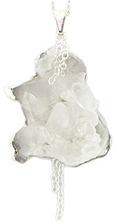 Natural Crystal Cluster Necklace 4