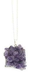 Small Natural Amethyst Gemstone Necklace 7