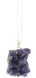 Small Natural Amethyst Gemstone Necklace 8