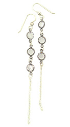 Edgy Swarovski Crystal Linear Earrings