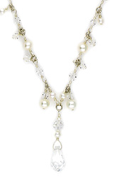 Princess Pearl and Crystal Necklace