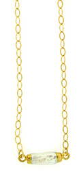 Cylindrical Biwa Pearl Necklace