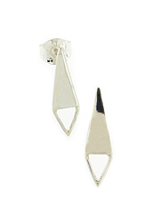 Geometric Sterling Silver Triangle Earrings