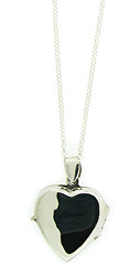 Small Heart Locket Pendant with Chain