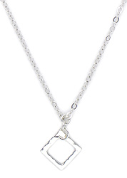 Hammered Link Sterling Silver Necklace