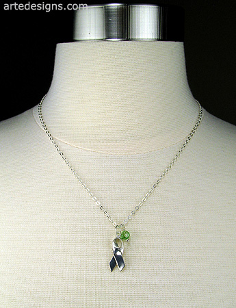 Lime Green Awareness Necklace for Lymphoma
