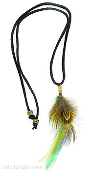 Mardi-Gras Feather Necklace
