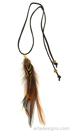 Ringneck Pheasant Feather Necklace
