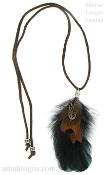 Cocktail with Ringneck Pheasant Feather Necklace
