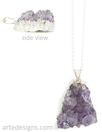 Small Natural Amethyst Necklace 5
