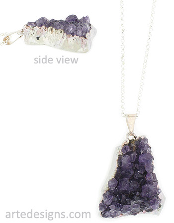 Small Natural Amethyst Necklace 6
