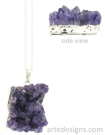 Small Natural Amethyst Necklace 8
