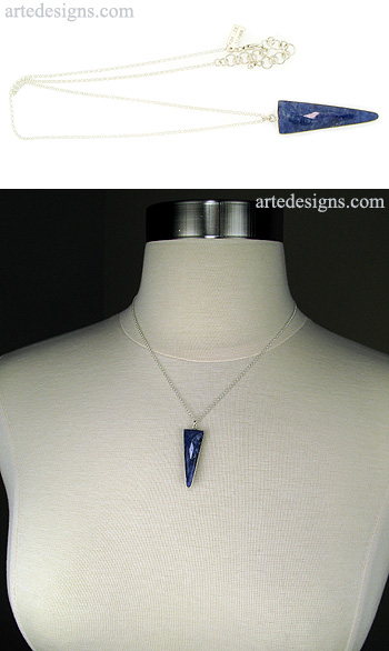 Triangle Sapphire Necklace
