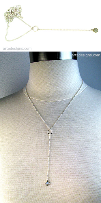 Labradorite Lariat Necklace
