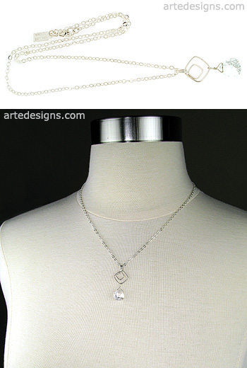 Abstract Natural Crystal Necklace
