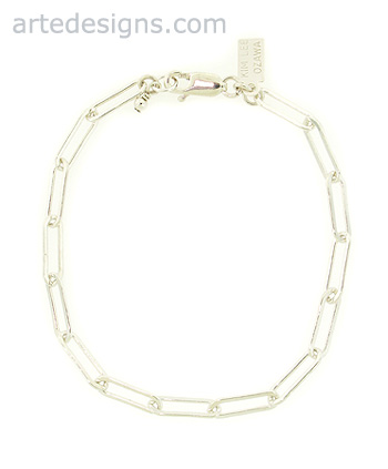 Sterling Silver Paperclip Bracelet
