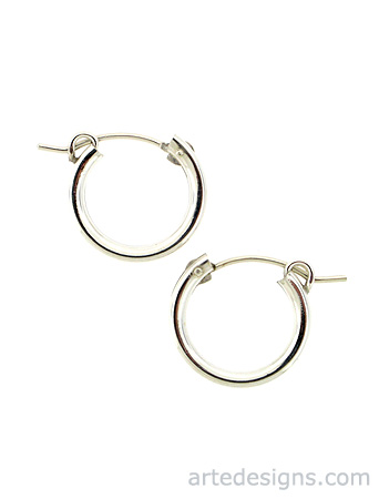 Small Sterling Silver Hoop Earrings
