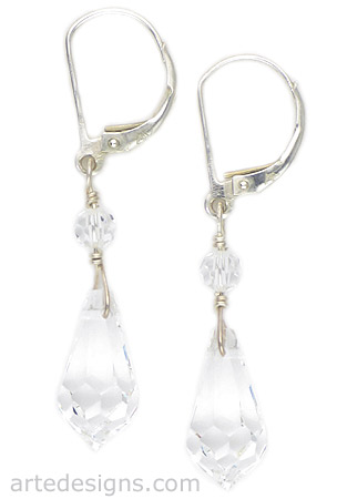 Crystal Drop Bridal Earrings
