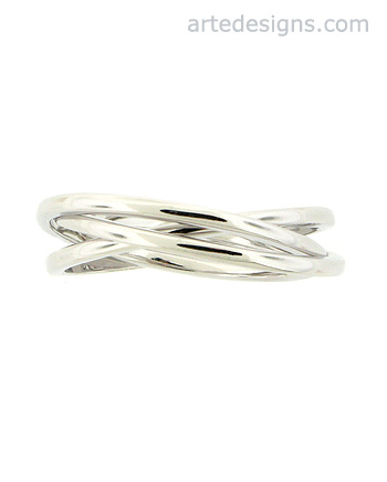 Tousled Sterling Silver Ring
