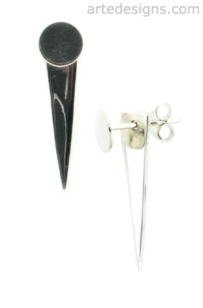 Edgy Sterling Silver Ear Jacket
