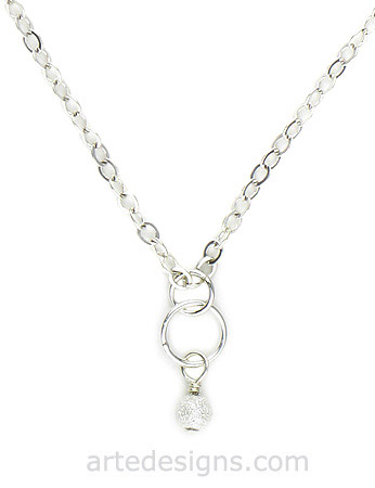 Stardust Circle Sterling Silver Necklace
