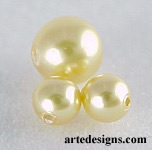Swarovski Gold Crystal Pearl