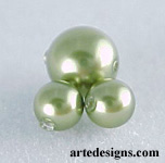 Swarovski Green Crystal Pearl