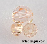 Light Peach Swarovski Crystal