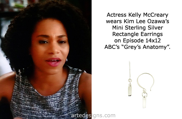 Handmade Jewelry as seen on Grey's Anatomy Kelly McCreary Episode 14x12 2/8/2018