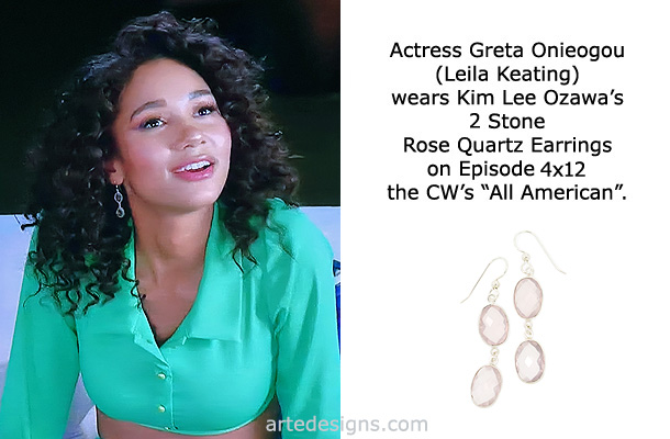 Handmade Jewelry as seen on All American Leila Keating (Greta Onieogou) Episode 4x12 3/21/2022
