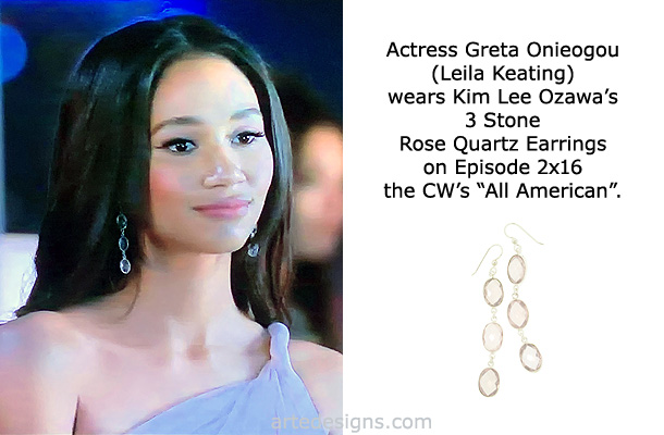 Handmade Jewelry as seen on All American Leila Keating (Greta Onieogou) Episode 2x16 3/9/2020