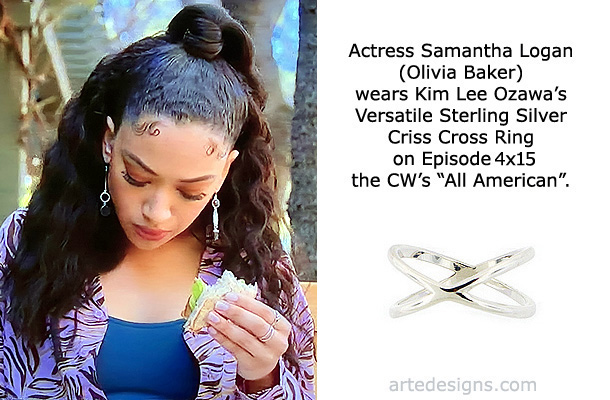 Handmade Jewelry as seen on All American Olivia Baker (Samantha Logan) Episode 6x2 4/18/2022