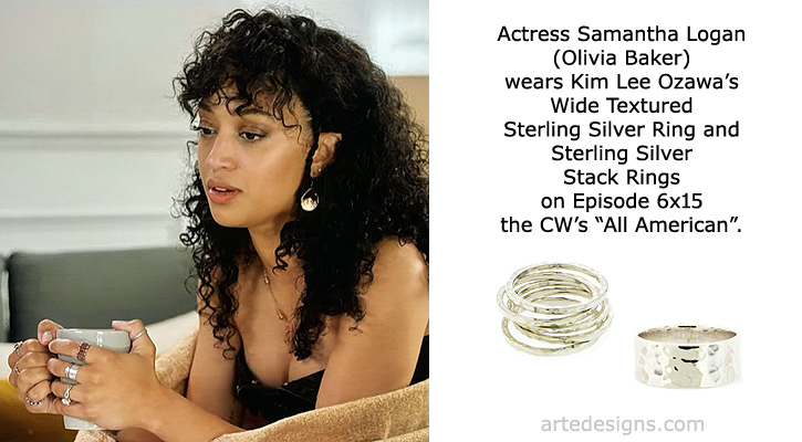 Handmade Jewelry as seen on All American Olivia Baker (Samantha Logan) Episode 6x15 7/15/2024