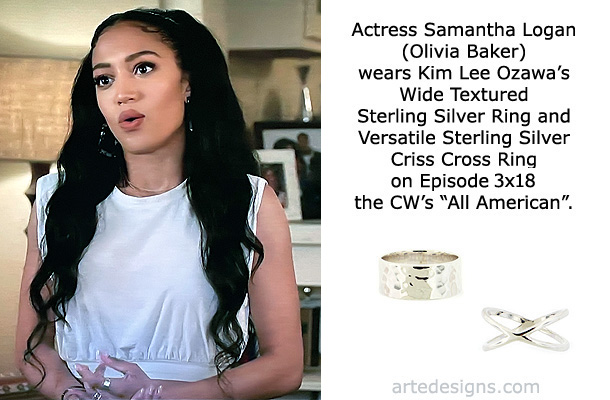 Handmade Jewelry as seen on All American Olivia Baker (Samantha Logan) Episode 3x18 7/12/2021
