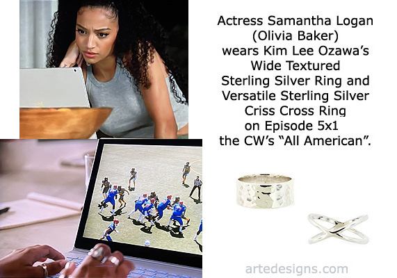 Handmade Jewelry as seen on All American Olivia Baker (Samantha Logan) Episode 5x1 10/10/2022