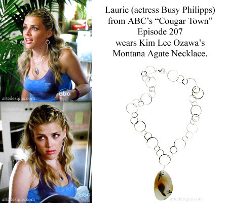 Handmade Jewelry as seen on Cougar Town Laurie (Busy Philipps) Episode 2x07 11/3/2010