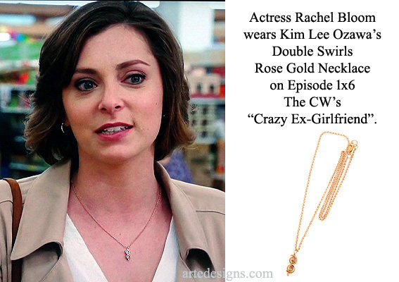Handmade Jewelry as seen on Crazy Ex-Girlfriend Rebecca Bunch (Rachel Bloom) Episode 1x06 11/16/2015