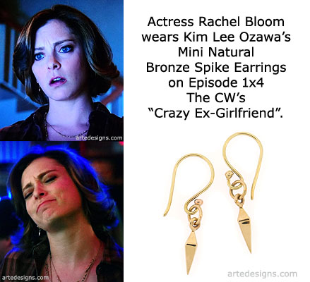 Handmade Jewelry as seen on Crazy Ex-Girlfriend Rebecca Bunch (Rachel Bloom) Episode 1x04 11/2/2015