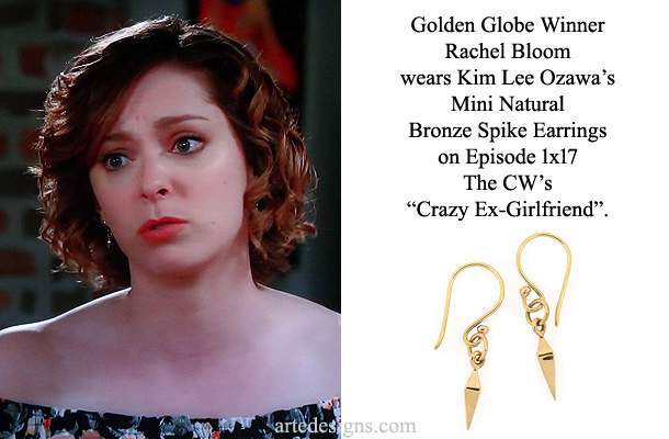 Handmade Jewelry as seen on Crazy Ex-Girlfriend Rebecca Bunch (Rachel Bloom) Episode 1x17 4/11/2015
