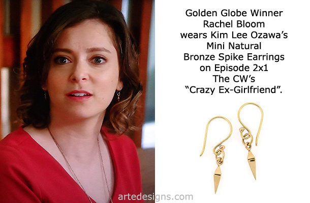 Handmade Jewelry as seen on Crazy Ex-Girlfriend Rebecca Bunch (Rachel Bloom) Episode 2x1 10/21/2016